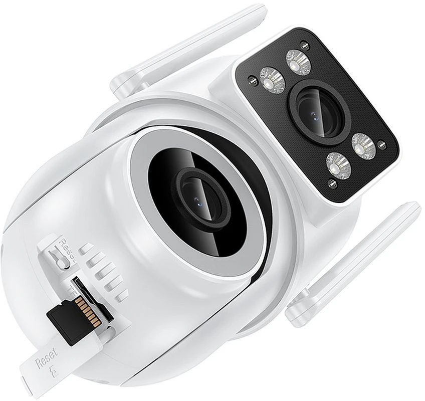 Outdoor camera 2MP Full HD Wi-Fi Hoco D9 baltas