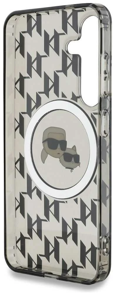 Dėklas Karl Lagerfeld sagutė Karl & Choupette Heads On KL Pattern MagSafe Samsung Galaxy