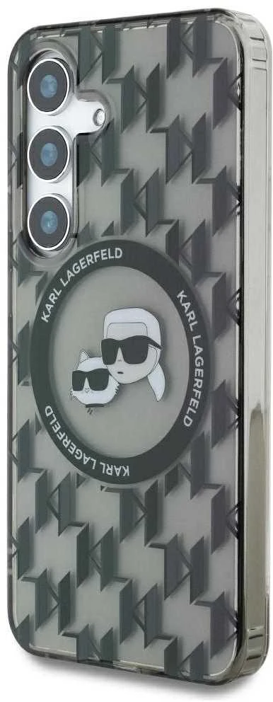 Dėklas Karl Lagerfeld sagutė Karl & Choupette Heads On KL Pattern MagSafe Samsung Galaxy