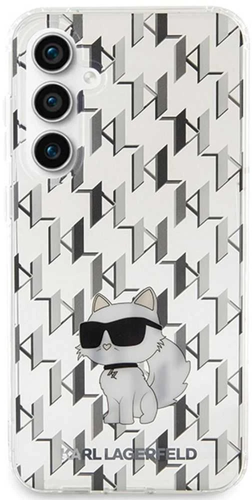 Karl Lagerfeld KLHCS23FEHNCMKLT S23 FES711 skaidrus kietas dėklas Monogram Choupette