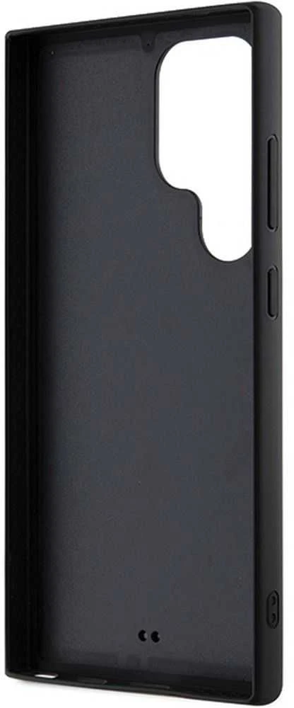 Karl Lagerfeld KLHCS24L3DRKINK S24 Ultra S928 juodos spalvos kietas dėklas 3D Rubber Ikonik