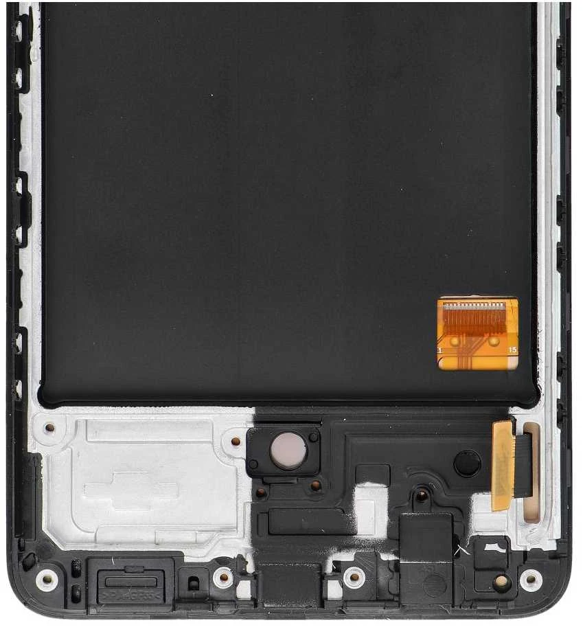 Oem LCD ekranas SAMSUNG A51 4G HARD OLED su rėmeliu