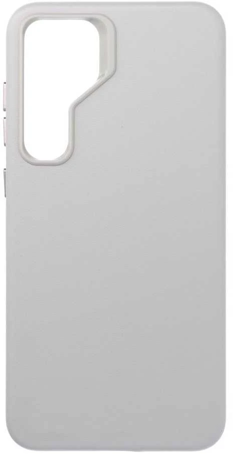 Oem 4Kom LEATHER MAG COVER dėklas, suderinamas su MagSafe, skirtas SAMSUNG S25 PLUS pilkas