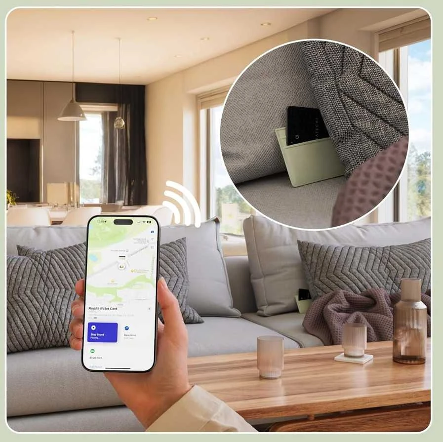 Su „Apple Find My Satechi FindAll“ piniginės kortele suderinamas ieškiklis ST-LFAWCK juoda