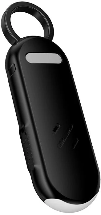 Suderinamas su „Apple Find My“ ir „Hoco E99“ žibintuvėliu, juodu.