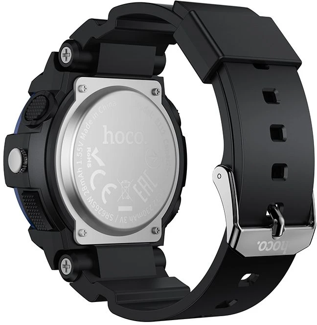 Lokalizator zgodny su Apple Find My w formie zegarka Hoco E112 juoda