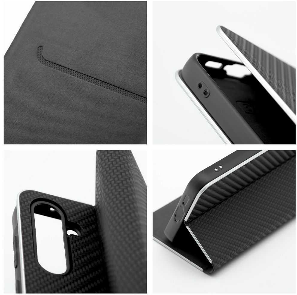 Oem Dėklas su klapką na Samsung S26 Luna Book Carbon juoda