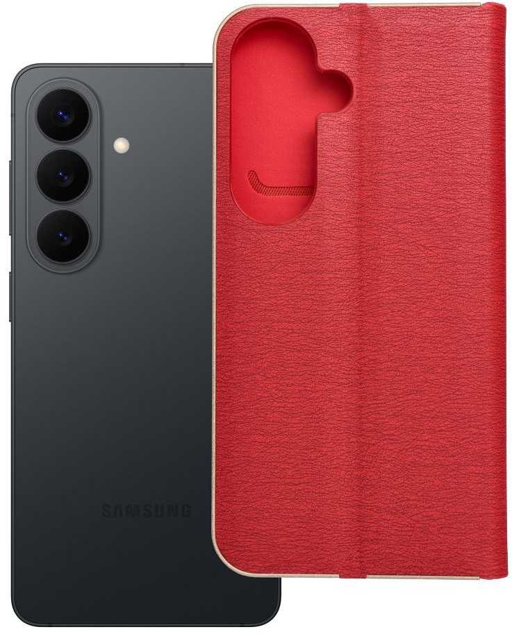 Oem Dėklas su klapką na Samsung S26 Luna Book Gold raudona
