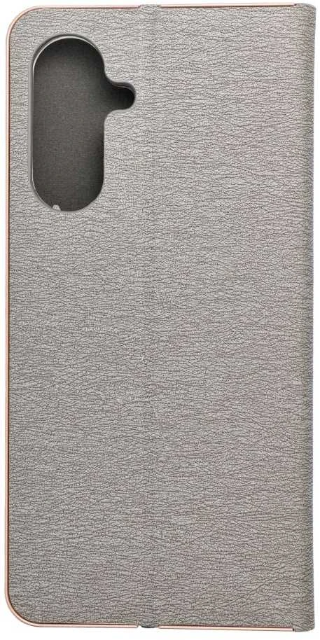Oem „LUNA Book“ auksinis dėklas, skirtas „SAMSUNG A17“ sidabriniam dėklui