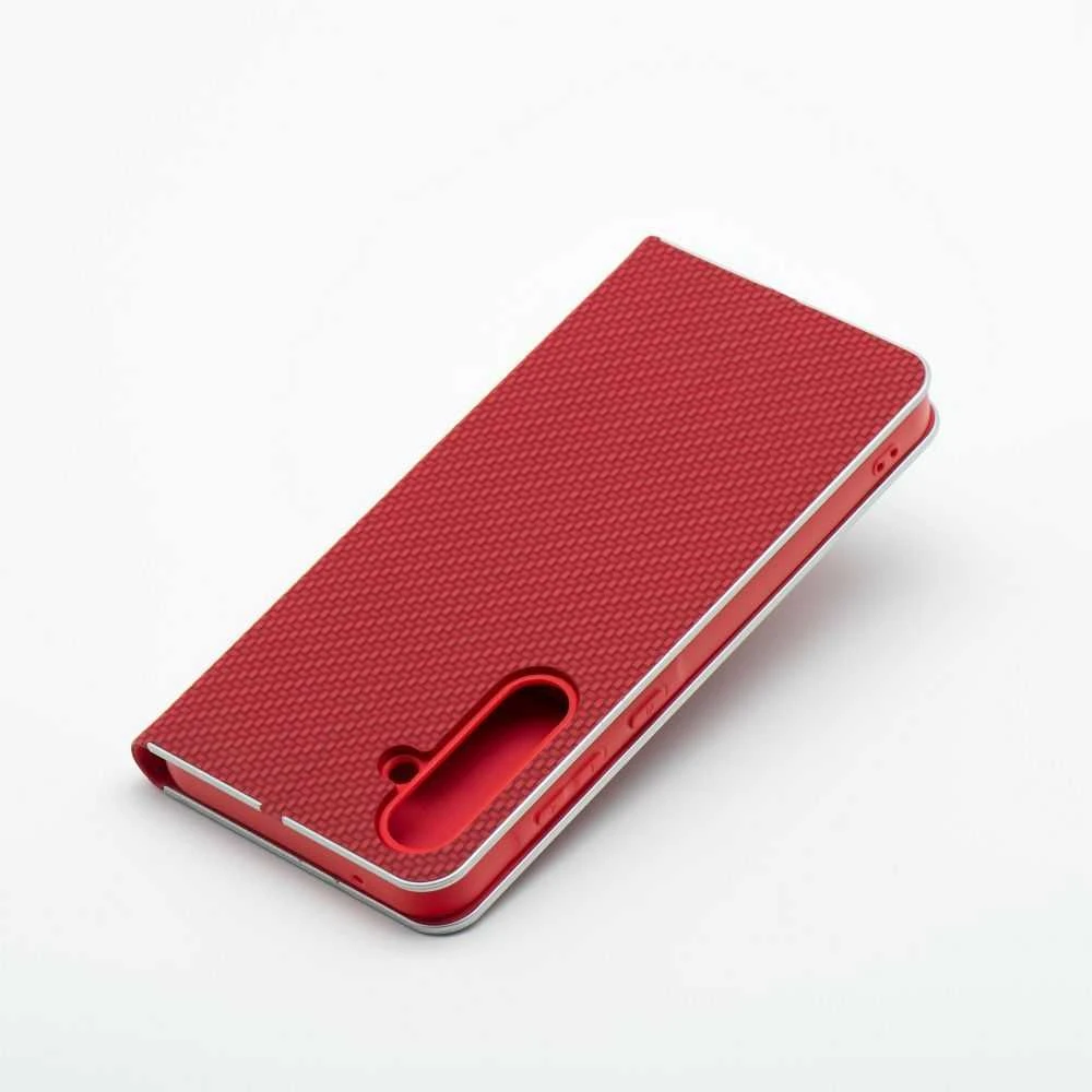 Oem Dėklas su klapką na Xiaomi Redmi NOTE 15 5G Luna Book Carbon raudona