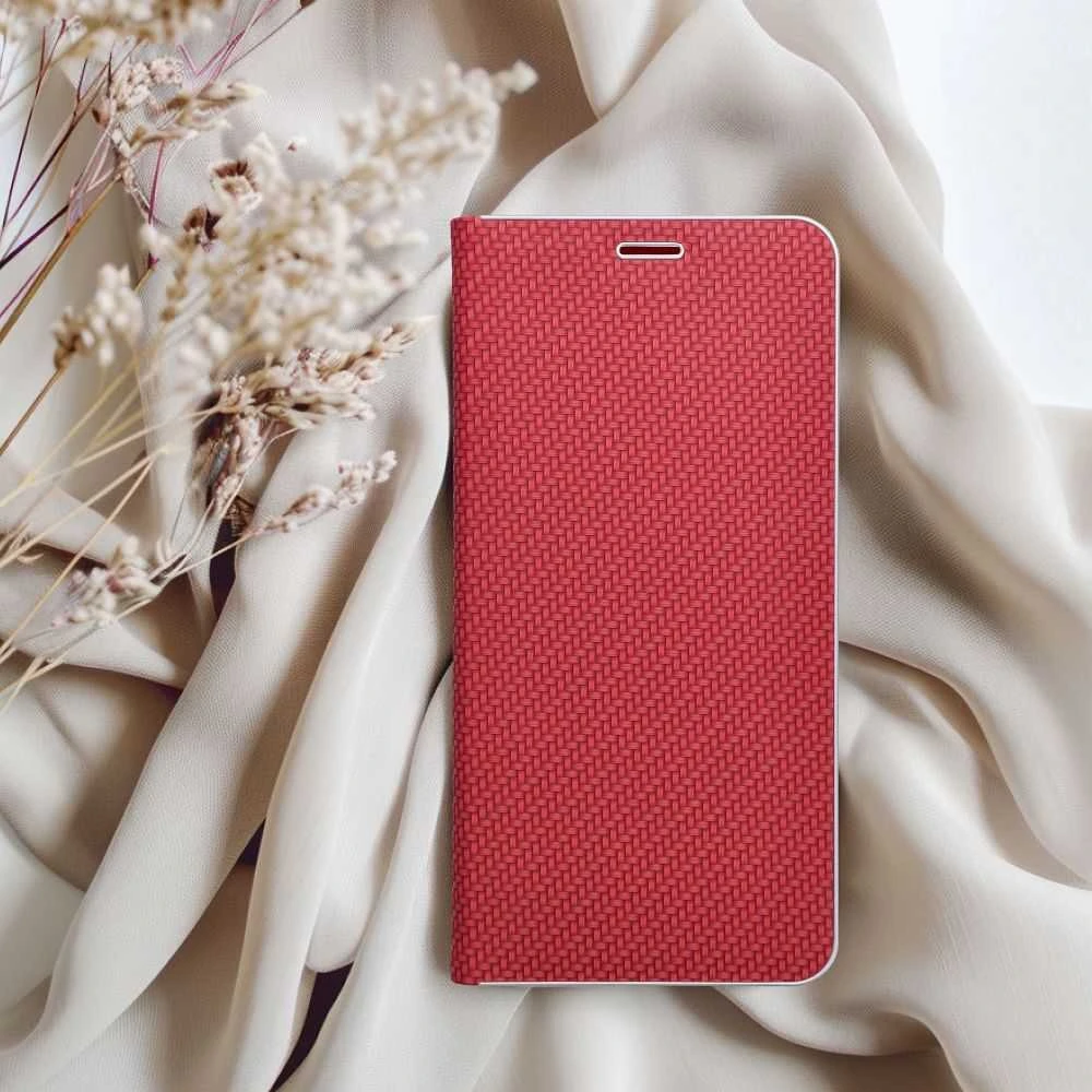 Oem Dėklas su klapką na Xiaomi Redmi NOTE 15 5G Luna Book Carbon raudona