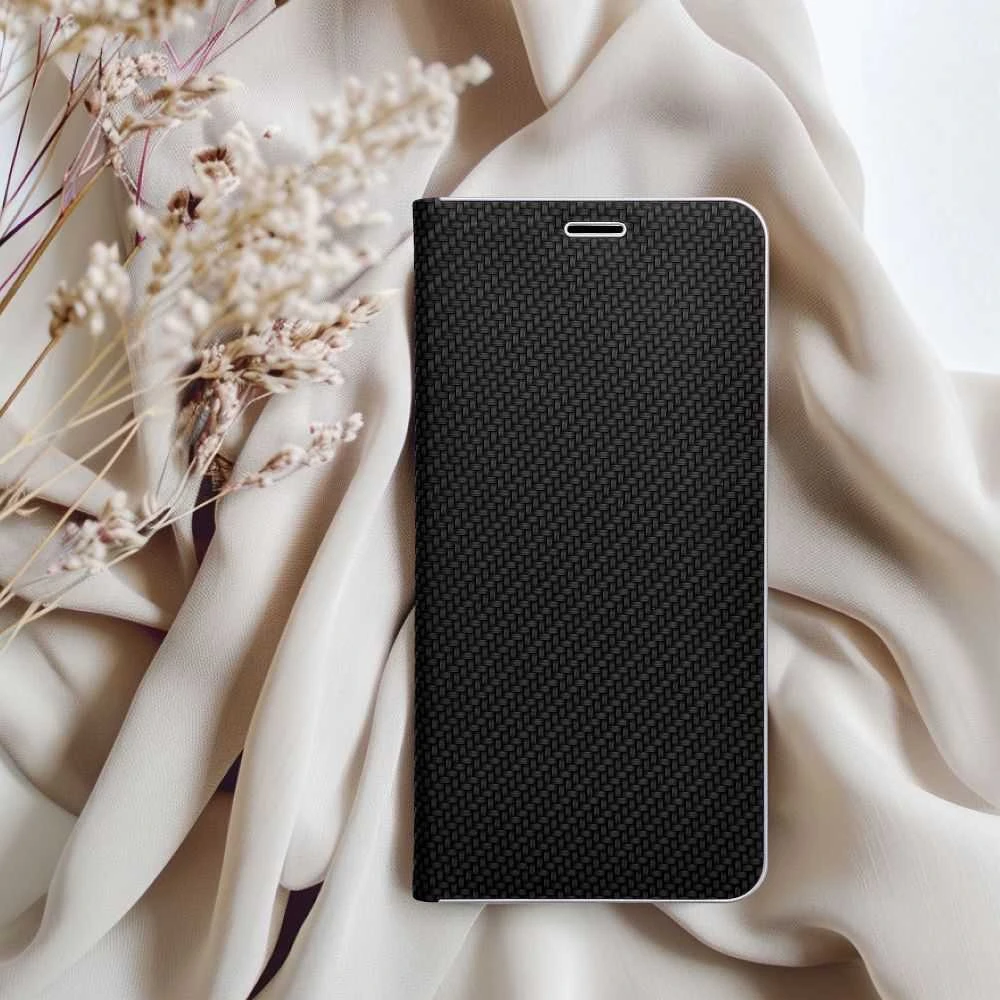 Oem Dėklas su klapką na Xiaomi Redmi NOTE 15 PRO 5G Luna Book Carbon juoda