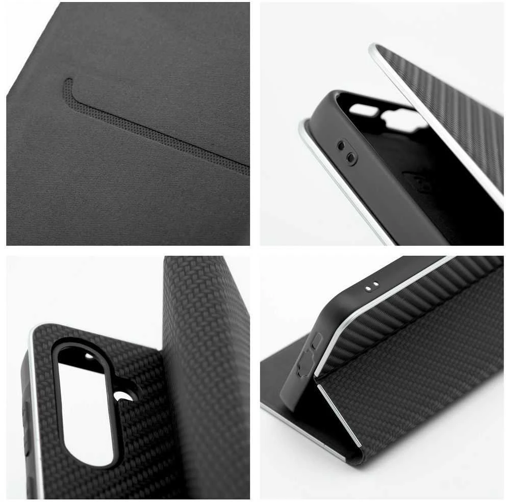 Oem Dėklas su klapką na Xiaomi Redmi NOTE 15 PRO 5G Luna Book Carbon juoda