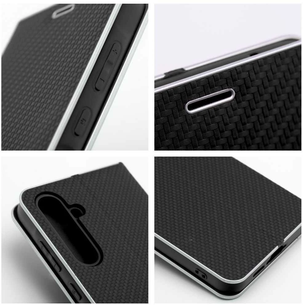 Oem Dėklas su klapką na Xiaomi Redmi NOTE 15 PRO 5G Luna Book Carbon juoda