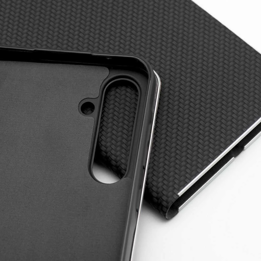 Oem Dėklas su klapką na Xiaomi Redmi NOTE 15 PRO 5G Luna Book Carbon juoda