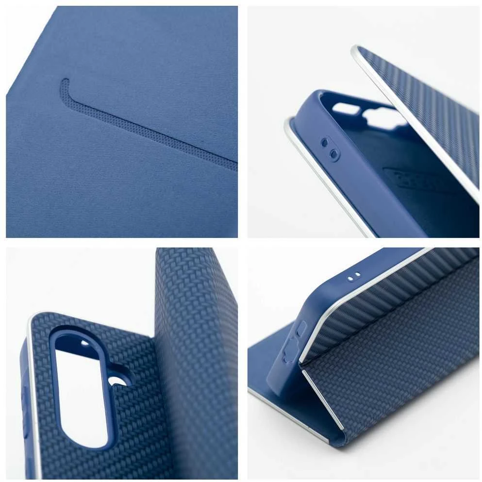 Oem Dėklas su klapką na Xiaomi Redmi NOTE 15 PRO 5G Luna Book Carbon mėlyna