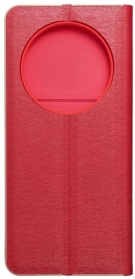 Forcell OEM LUNA Book auksinis dėklas Xiaomi Redmi 14C raudonas