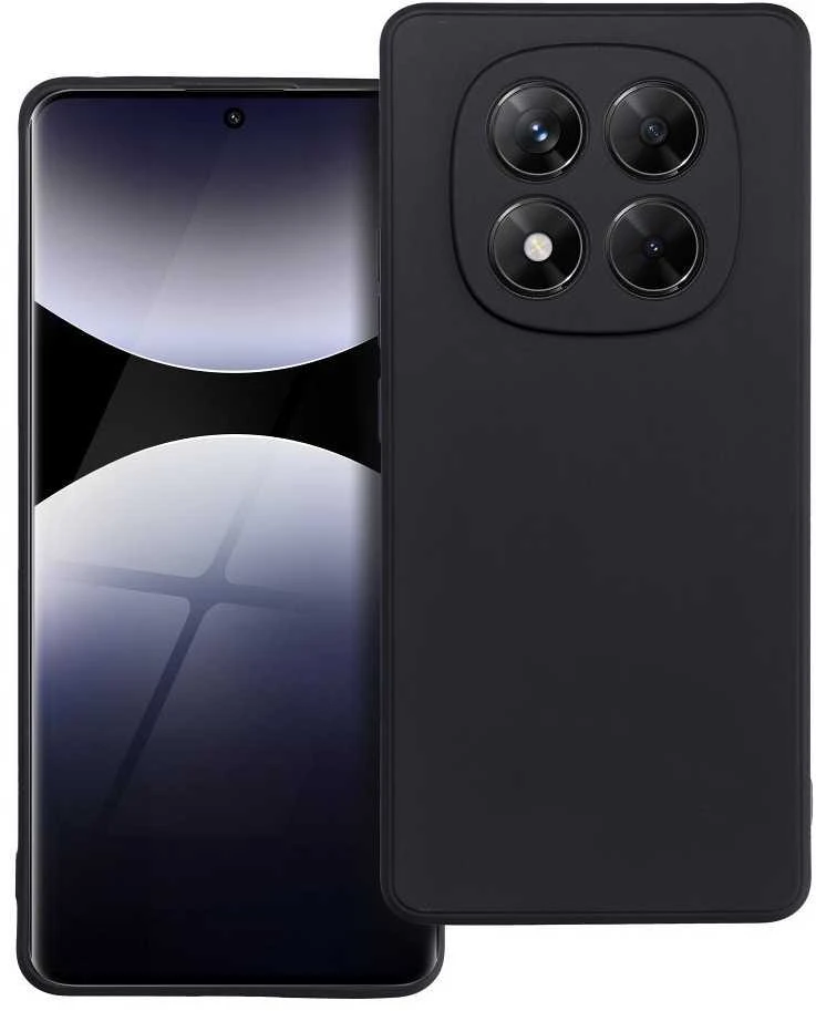 Forcell Oem Matinis dėklas skirtas Xiaomi Redmi Note 14 PRO 4G juodos spalvos