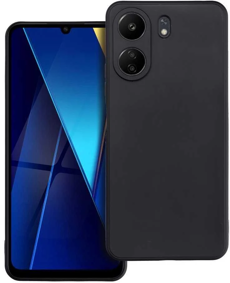 Oem Matinis dėklas skirtas Xiaomi POCO C65 juodos spalvos