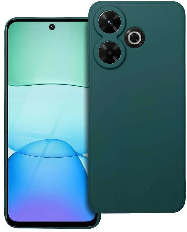 Oem MATINIS dėklas XIAOMI Redmi 13X tamsiai žalias