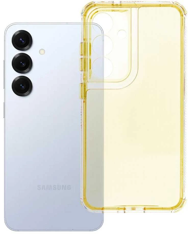 Oem MATRIX CLEAR Dėklas skirtas Samsung Galaxy S25 geltonos spalvos