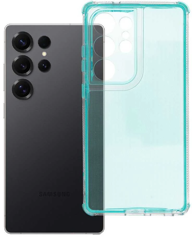 Oem MATRIX CLEAR Dėklas skirtas Samsung Galaxy S25 Ultra mėtų spalvos