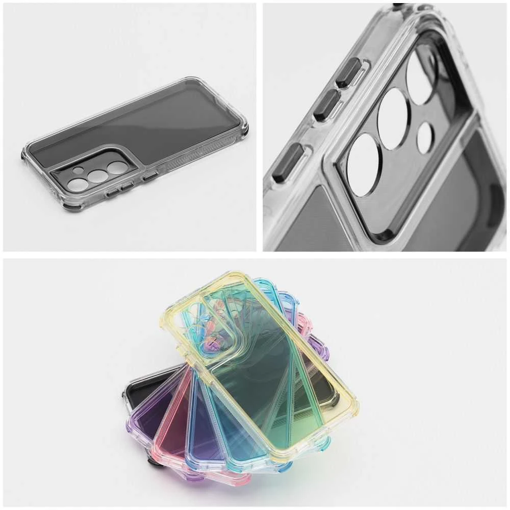 Oem MATRIX Skaidrus dėklas skirtas Xiaomi Redmi Note 14 4G (GLOBAL - 164,84mm x 78,15mm x 8,16mm) juodos spalvos