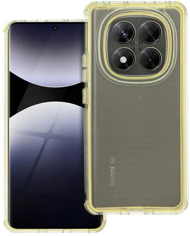 Oem MATRIX CLEAR Dėklas skirtas Xiaomi Redmi Note 14 PRO 5G / 14 PRO PLUS 5G geltonos spalvos