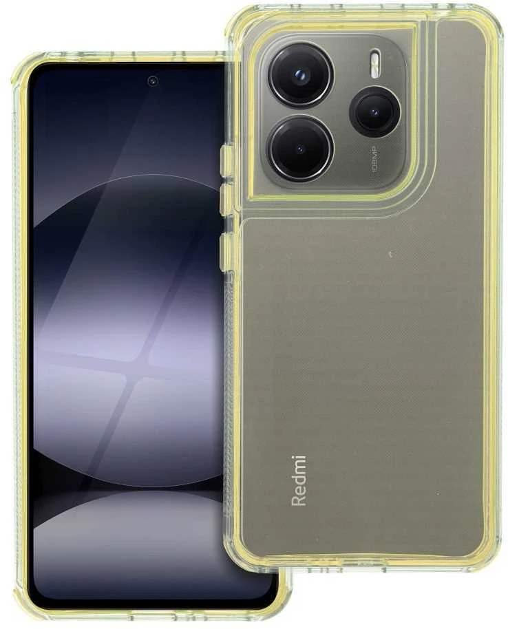 Oem MATRIX CLEAR Dėklas skirtas Xiaomi Redmi Note 14 5G geltonos spalvos