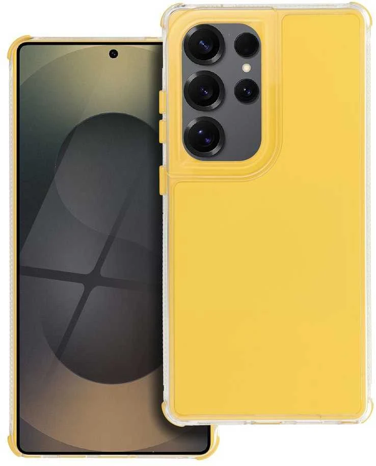Oem MATRIX Dėklas skirtas Samsung Galaxy S25 Ultra geltonos spalvos