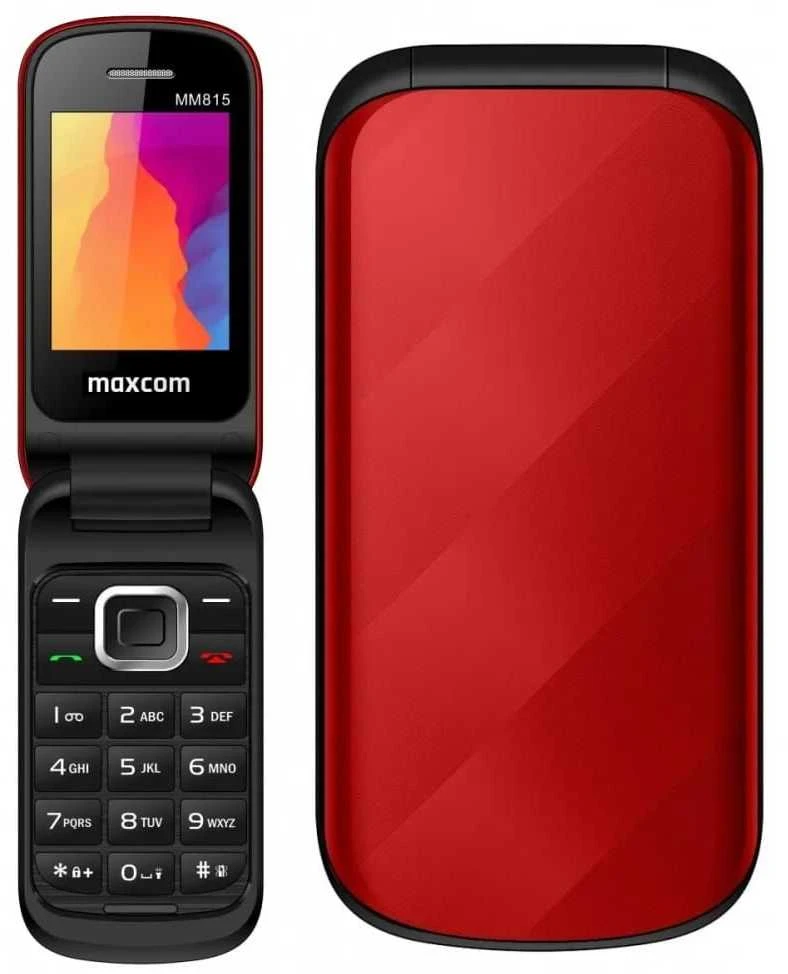 Mobilusis telefonas GSM MAXCOM MM 815 raudonos spalvos