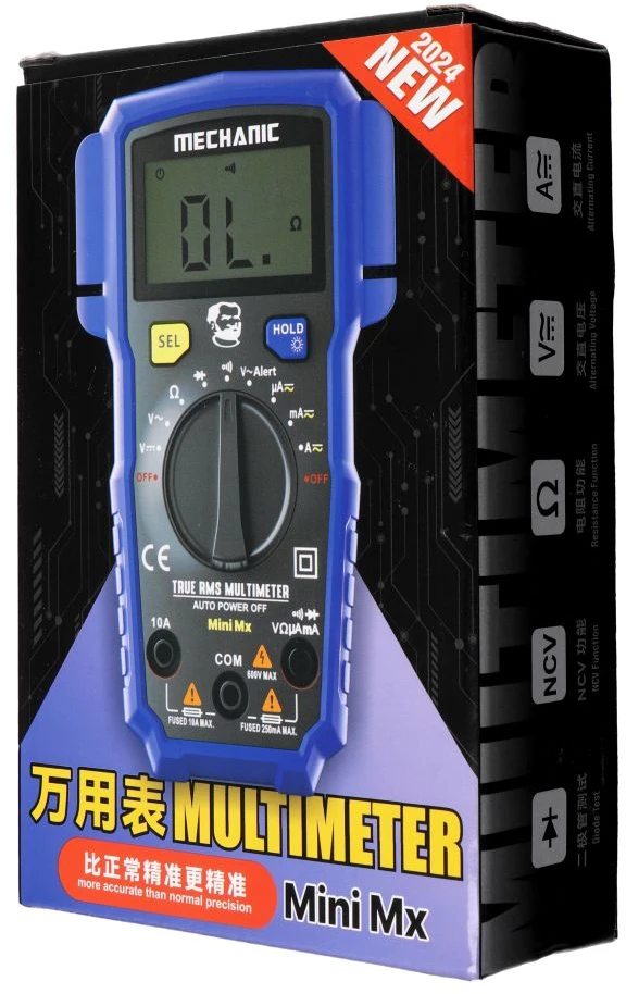 MECHANIC Smart Digital Multimeter Mini MX mėlynas