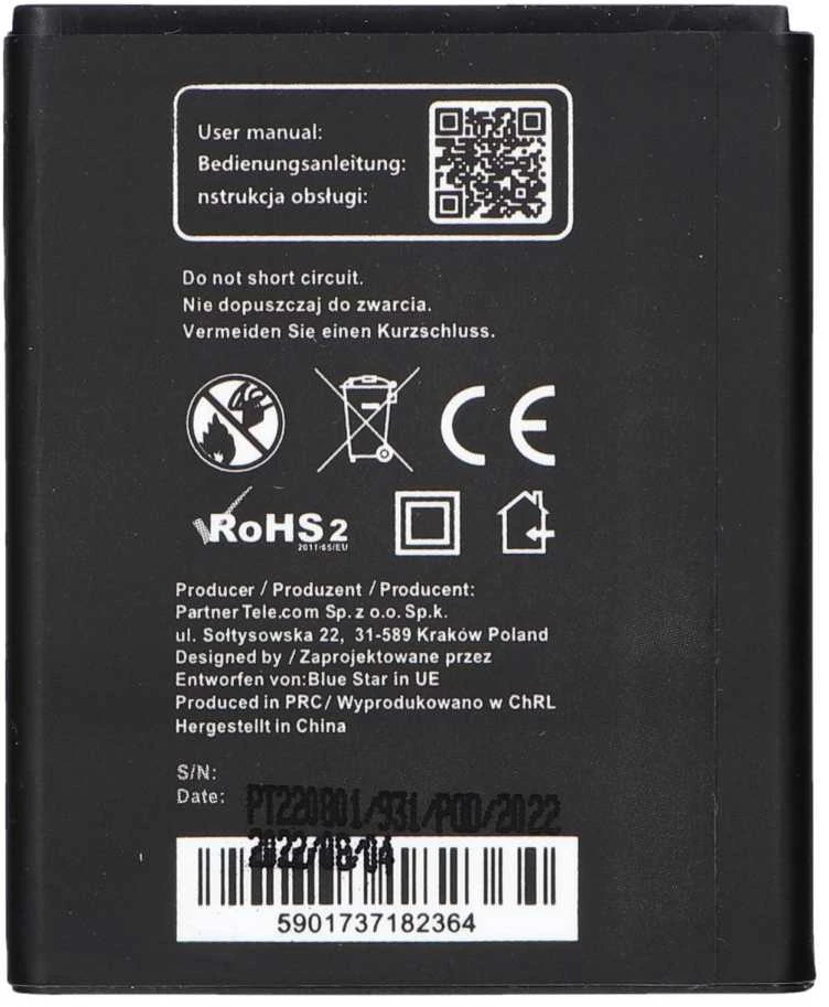 BlueStar Blue Star Mėlynas STAR baterija, skirta SAMSUNG S5330 Wave 533 / Wave 723 / S7230 / Galaxy Mini S5570 1000 mAh
