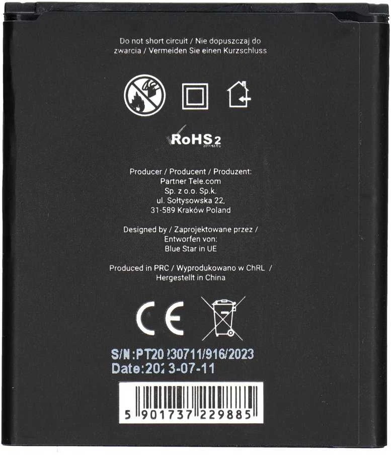 BlueStar Blue Star Mėlynas STAR baterija, skirta SAMSUNG S7710 Galaxy Xcover 2 1500 mAh