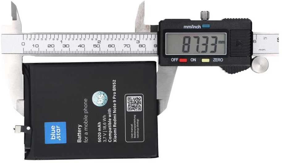 BlueStar „Blue Star Mėlynas STAR“ baterija, skirta „XIAOMI REDMI NOTE 9 Pro“ (BN52) 5020 mAh