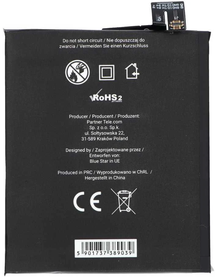 BlueStar „Blue Star Mėlynas STAR“ baterija, skirta „XIAOMI REDMI NOTE 3“ (BM46) 4000 mAh