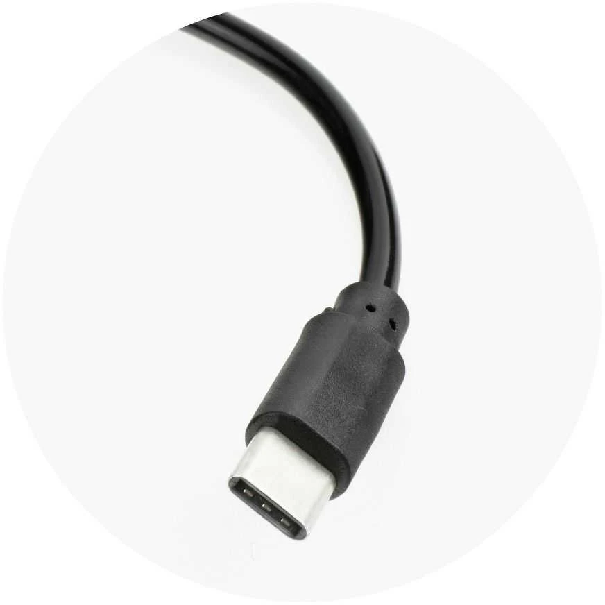Partner Telecom Universalus automobilinis įkroviklis su USB Type - C laidu ir USB 3A Blue Star prievadu