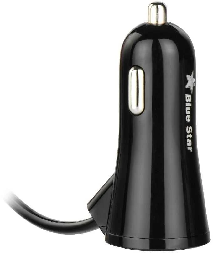 Partner Telecom Universalus automobilinis įkroviklis su USB Type - C laidu ir USB 3A Blue Star prievadu