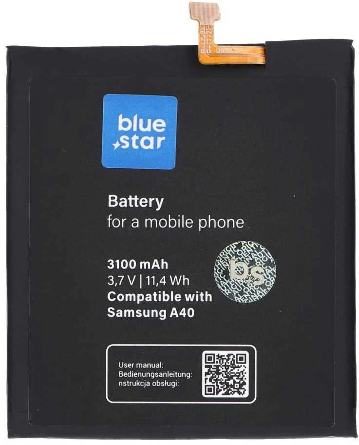 BlueStar „Blue Star Mėlynas STAR PREMIUM“ baterija, skirta „Samsung A40“, 3100 mAh