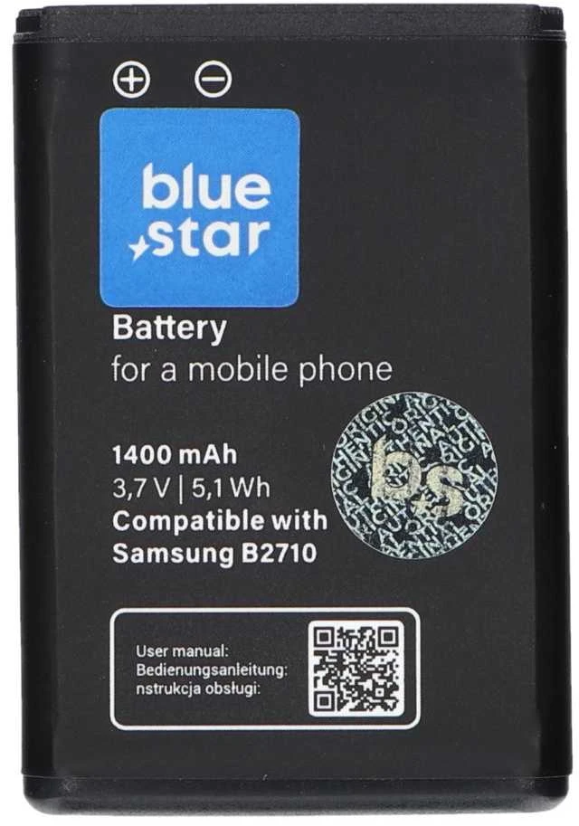 BlueStar „Blue Star Mėlynas STAR PREMIUM“ baterija, skirta „Samsung B2710“, įkraunama 1400 mAh.