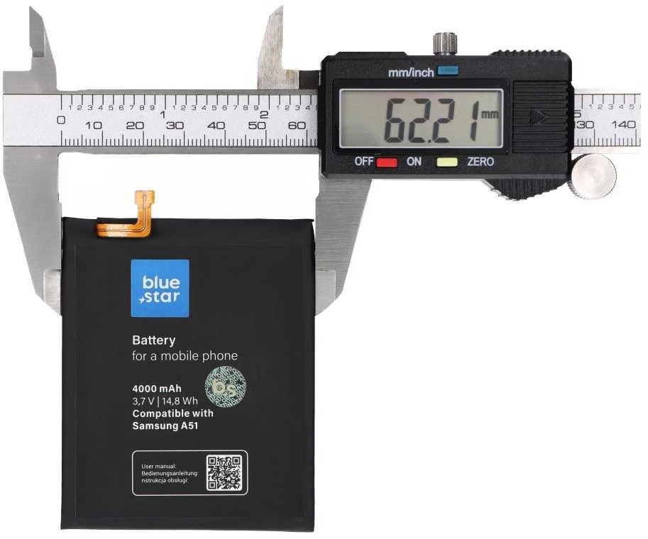BlueStar „Blue Star Mėlynas STAR PREMIUM“ baterija, skirta „Samsung A51“, 4000 mAh