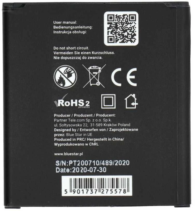 BlueStar „Blue Star Mėlynas STAR PREMIUM“ baterija, skirta „Samsung Core Prime G3608 G3606 G3609“, 2200 mAh