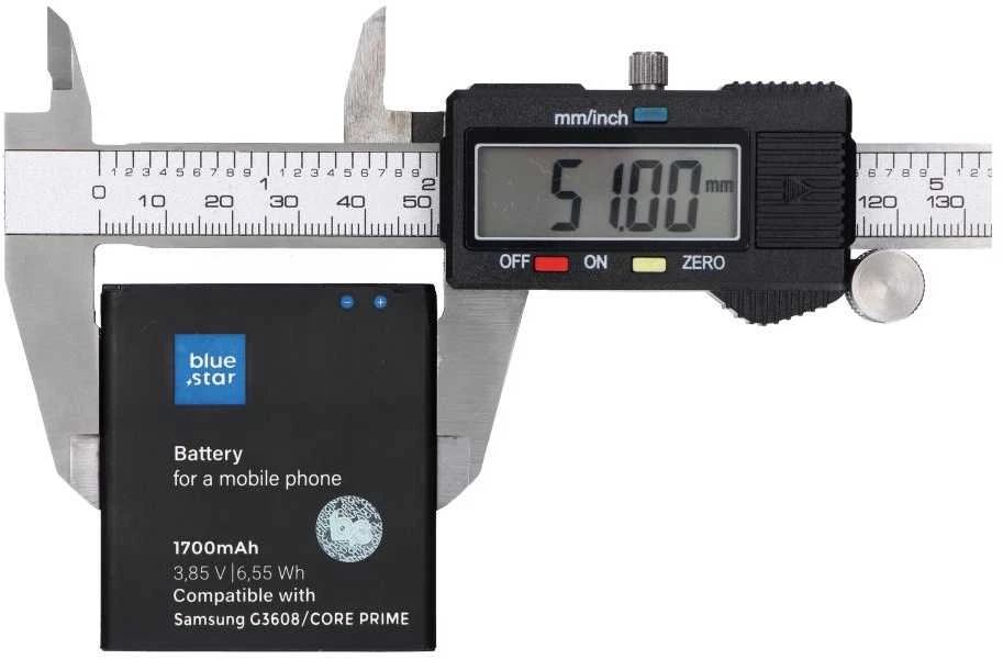 BlueStar Blue Star Mėlynas STAR PREMIUM baterija, skirta SAMSUNG Core Prime G3608 G3606 G3609 1700 mAh