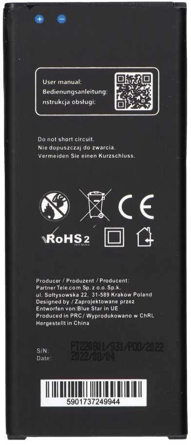 BlueStar Blue Star Mėlynas STAR PREMIUM baterija, skirta SAMSUNG Galaxy Note 4 N910 3400 mAh