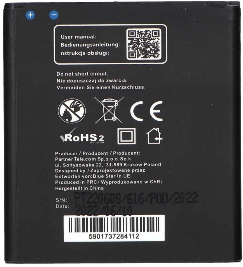 BlueStar Blue Star Mėlynas STAR PREMIUM baterija, skirta SAMSUNG Core Prime G3608 G3606 G3609 2800 mAh