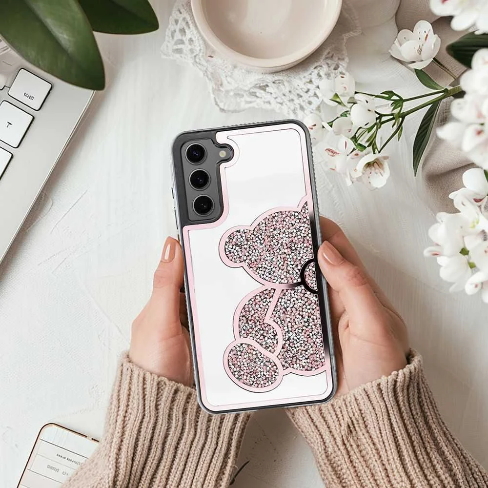 Oem Dėklas na Samsung A37 5G Teddy Bear rožinė