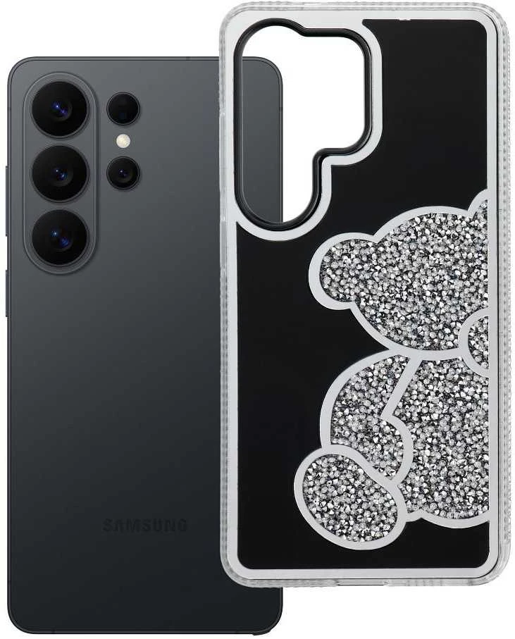 Oem MEŠKIUKO DĖKLAS SAMSUNG S26 Ultra telefonui, sidabrinis