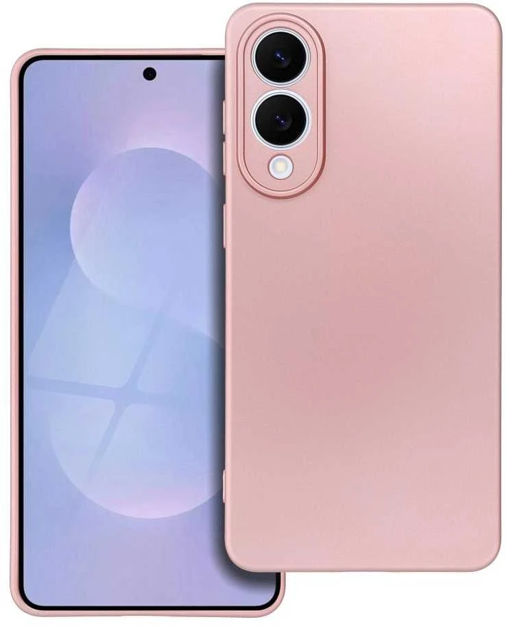 Oem METALLIC Dėklas skirtas Samsung Galaxy S25 Edge rožinės spalvos