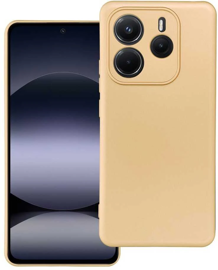 Oem METALLIC Dėklas skirtas Xiaomi Redmi Note 14 5G aukso spalvos