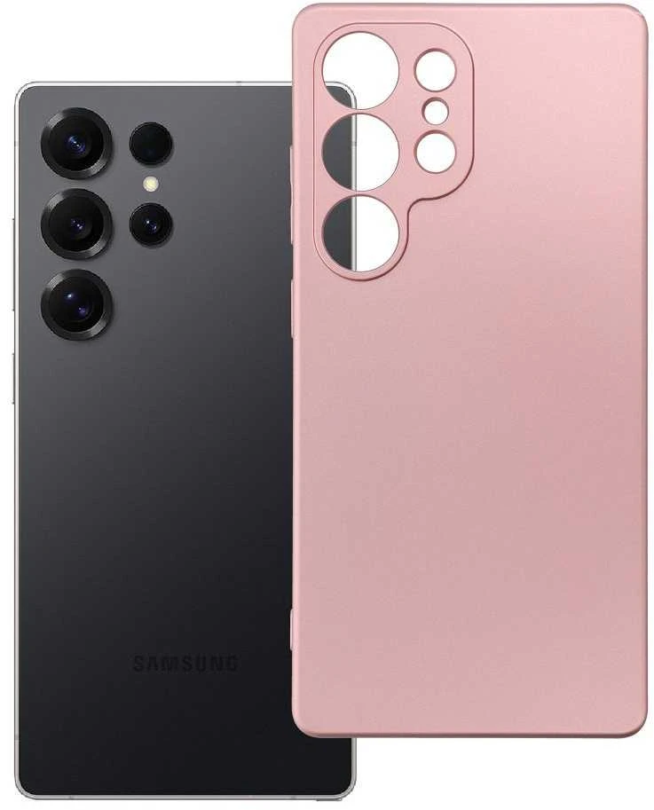 Oem METALLIC Dėklas skirtas Samsung Galaxy S25 Ultra rožinės spalvos